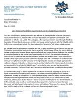 Cairo School District 1 Statement