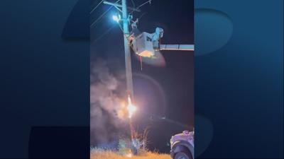 EECA utility pole fire