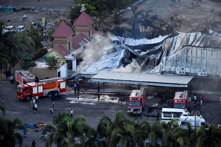 Fire at gaming arcade kills at least 20 people in India