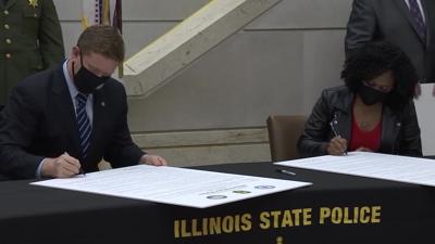 Illinois State Police ten shared principles signing