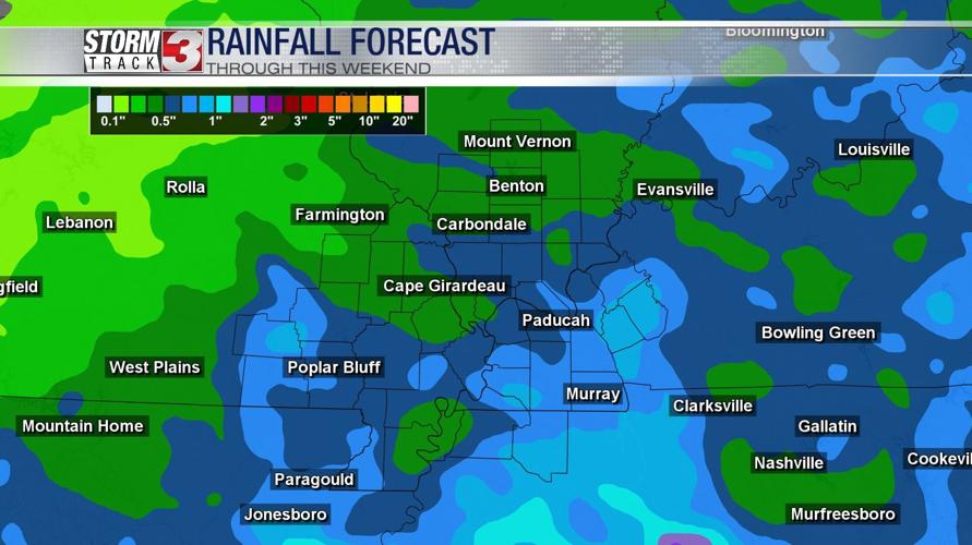 Wet conditions today and tomorrow, drier weather to start the week
