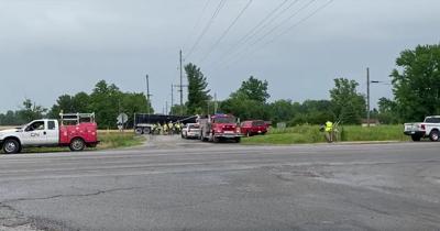 Train vs truck crash