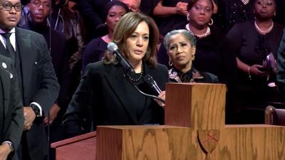 Harris mourns Tyre Nichols at funeral and calls for police reform: He 'should have been safe'