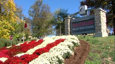 SEMO sign and flowers