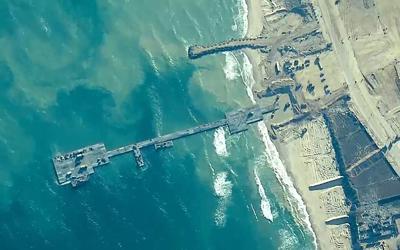 US pier constructed off Gaza has broken apart