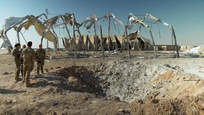 Iran missile strike military base