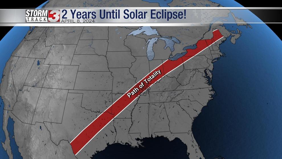 Two years away: Total solar eclipse on April 8, 2024 | News 3 This ...