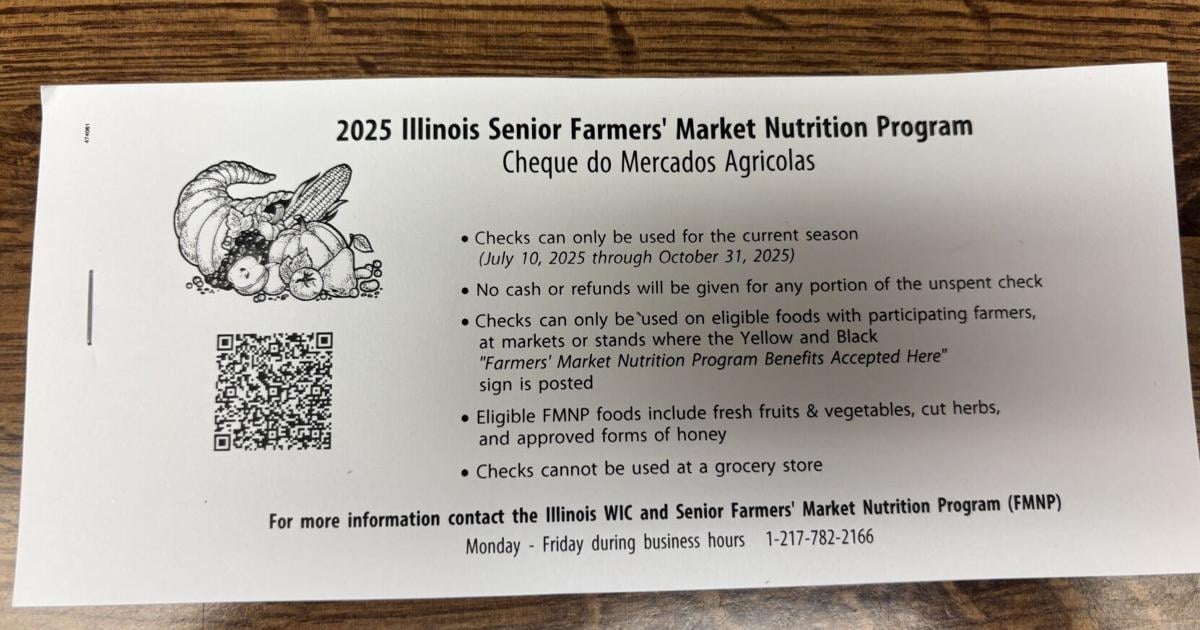 Funding now available for senior farmers' market coupons, senior representative says