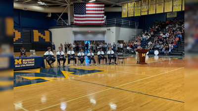 Marion High School holds champions celebration to honor Wildcats Cross Country team