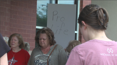 Pro life protest in Carbondale