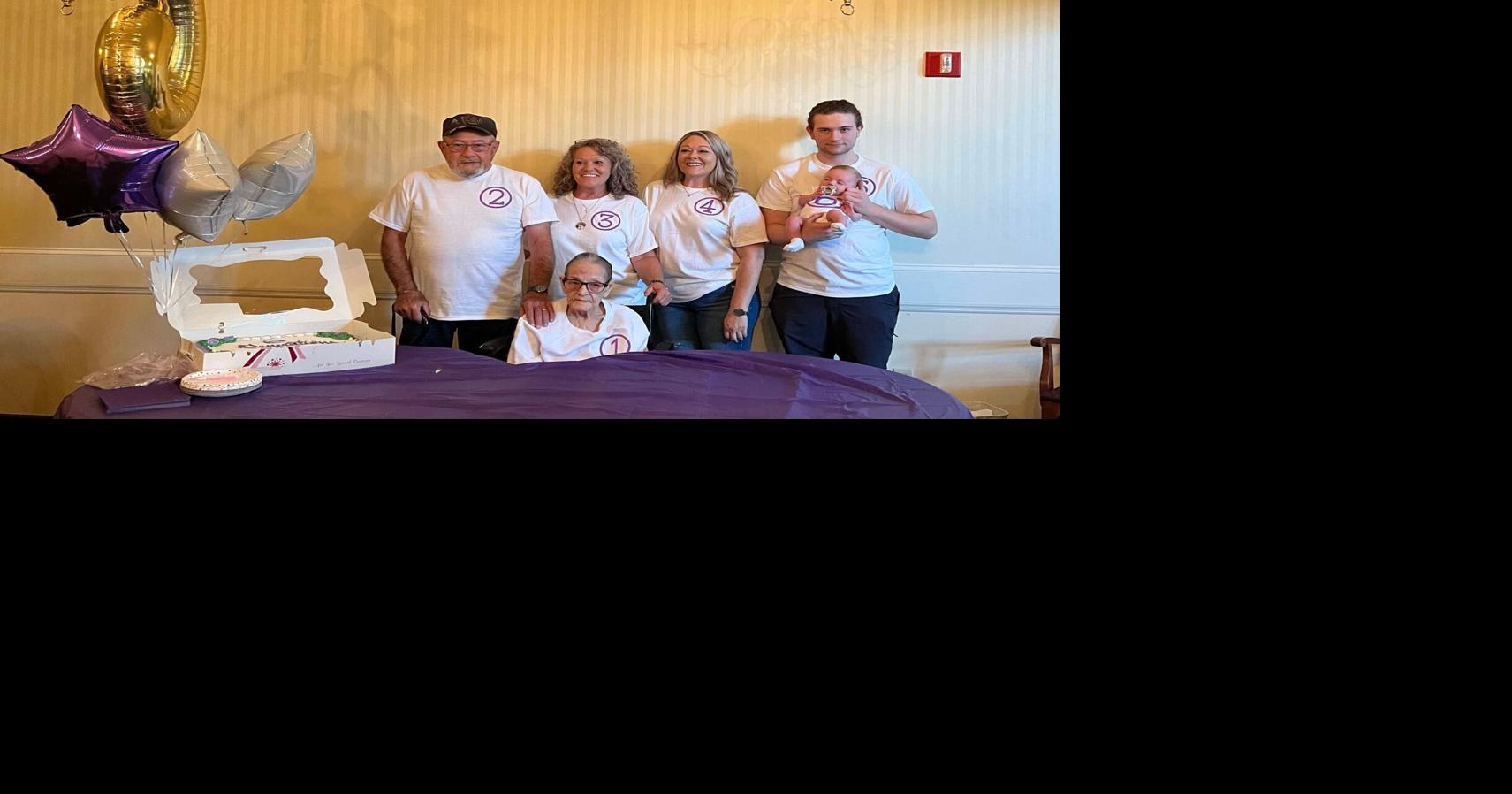 Six generations gather in Marion for a rare family reunion