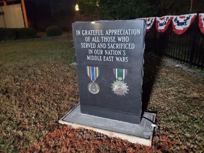 Monument for veterans who served in Middle East Wars