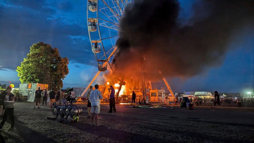 More than 20 injured after Ferris wheel catches fire at music festival in Germany