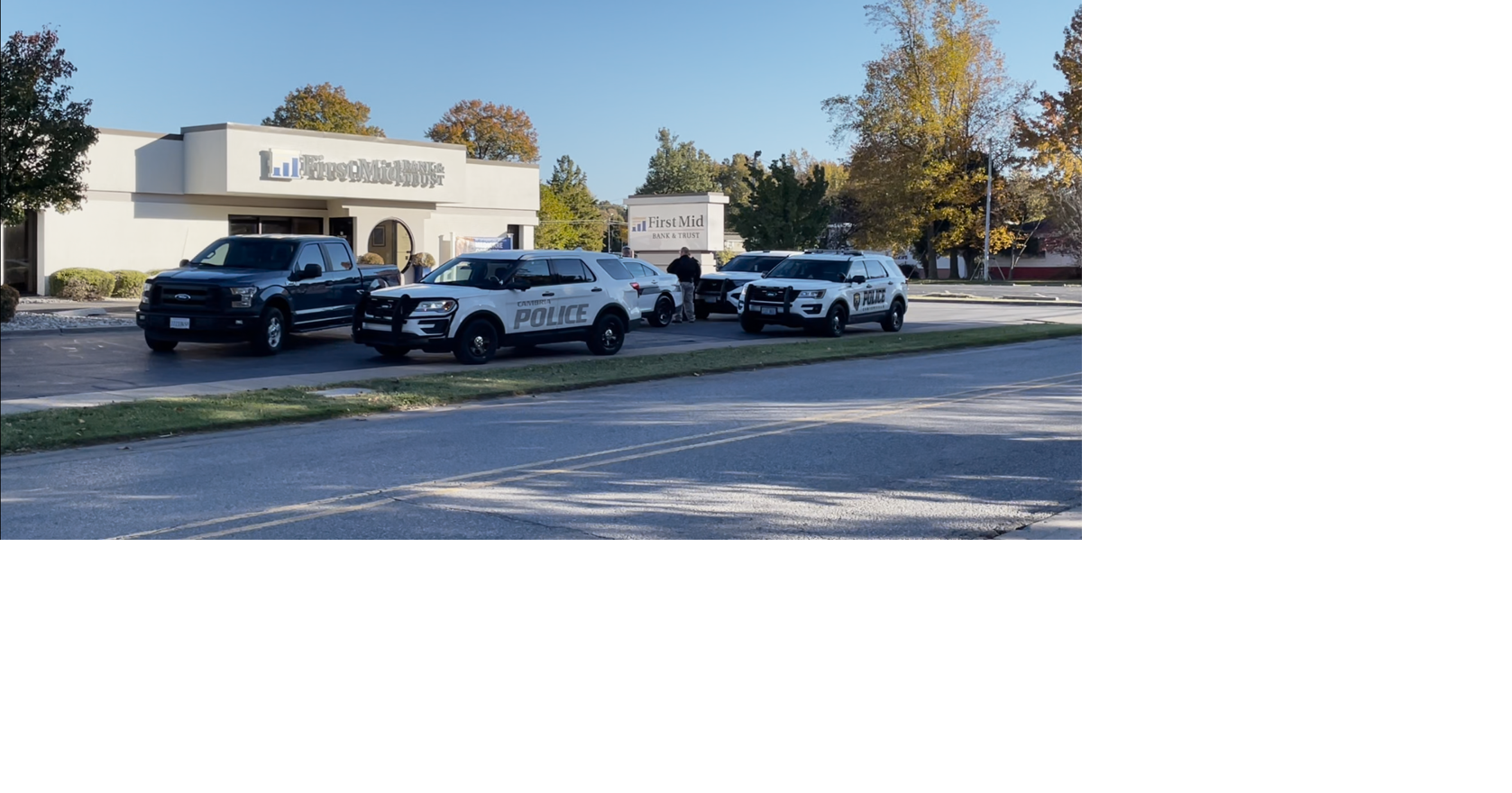 Carterville First Mid Bank and Trust robbed Monday News
