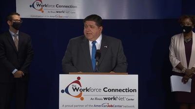 Gov Pritzker Rockford 9.10.20