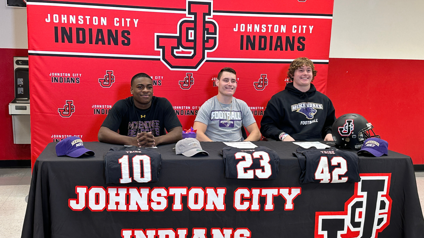 On the Dotted Line: Three Johnston City Football Players Sign with  McKendree | School | wsiltv.com