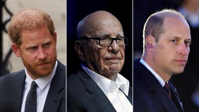 Prince Harry claims Murdoch newspapers paid 'large sum' to settle William hacking claim