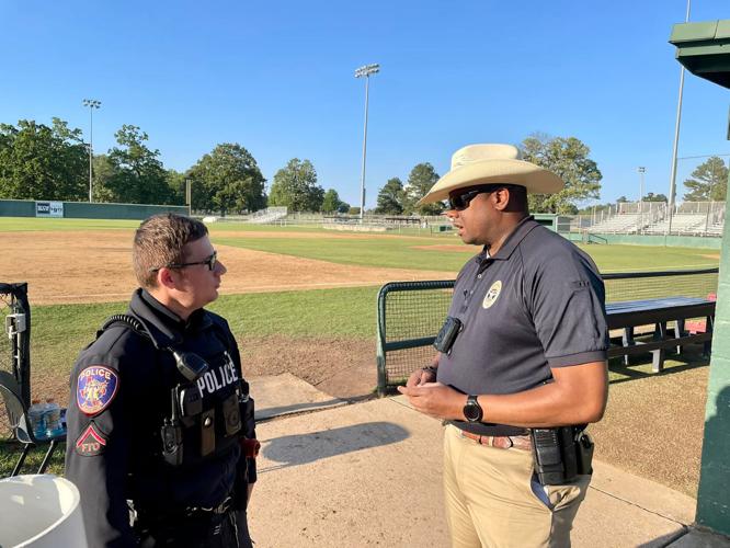 Texas college baseball player struck by stray bullet during game