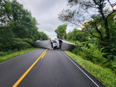 Blandville Semi Crash