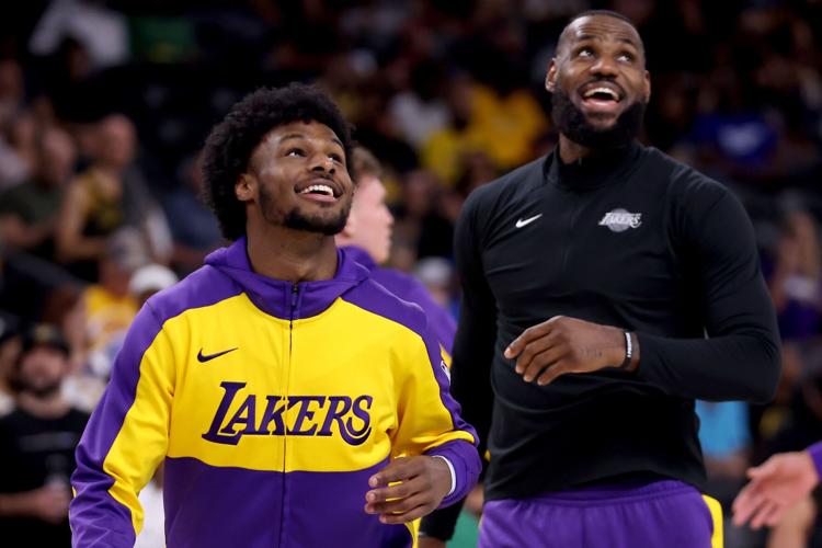 MLB history-makers Ken Griffey Jr. and Sr. set to be in attendance for potential NBA history from LeBron James and son Bronny