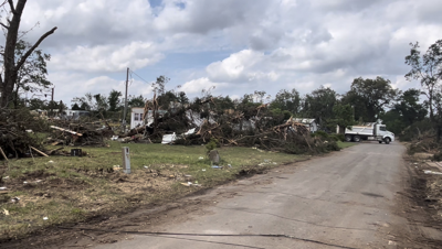 Home destroyed by EF-3 tornado