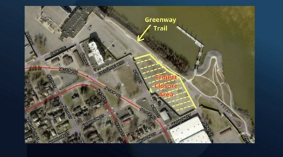 Riverfront construction redirects traffic for drivers