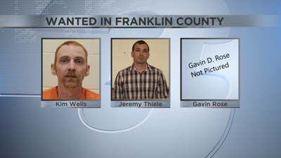 Three wanted out of Franklin County