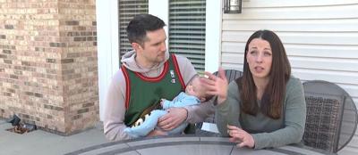 Hail crashing through their windshield, water pouring into their van, and two kids in the back seat — Family recounts terrifying storm on I-55