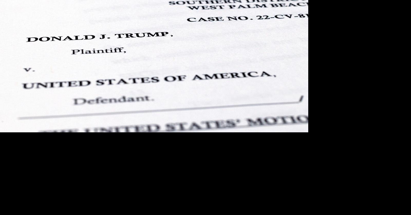 Takeaways from the Trump and DOJ Mar a Lago special master court filing