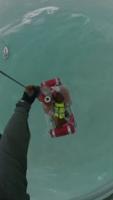VIDEO: Coast Guard rescues man and dog during Hurricane Helene #shorts