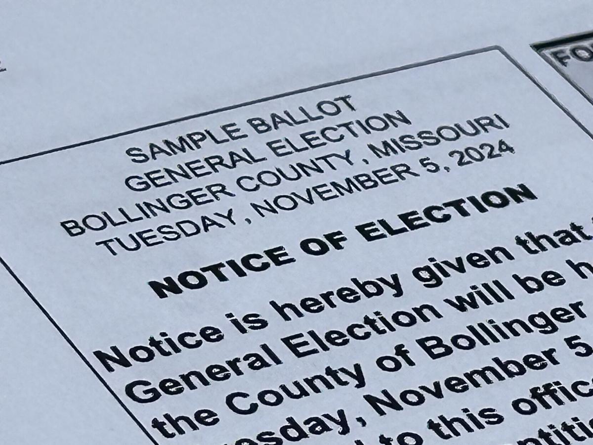 Missouri Sample Ballots for November 5, 2024 Your Voice, Your Vote