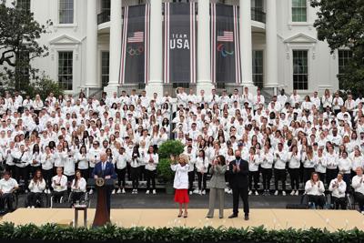 Biden praises Team USA in first White House visit since pandemic for 'your endurance and your state of mind'