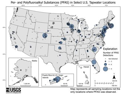 Nearly half of the tap water in the US is contaminated with ‘forever chemicals,’ government study finds