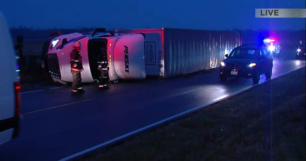 Route 154 down to one lane west of Pinckneyville due to semi rollover ...