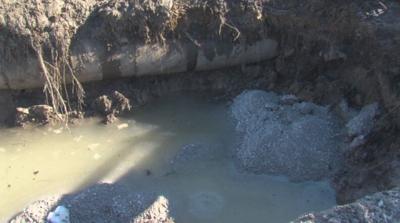 Carterville Pipe Beneath Pennsylvania Street