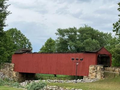 Mary's River Covered Bridge damage (7.1.23)