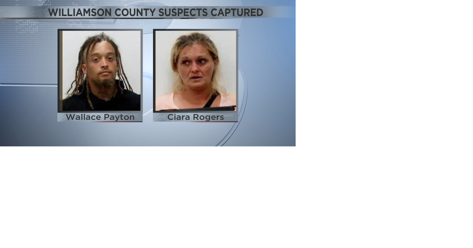 Two Wanted Suspects Captured in Williamson County Illinois