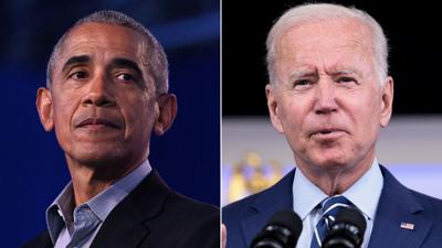 'Like the good old days': Obama returns to the White House for the first time as Democrats look ahead to midterm elections