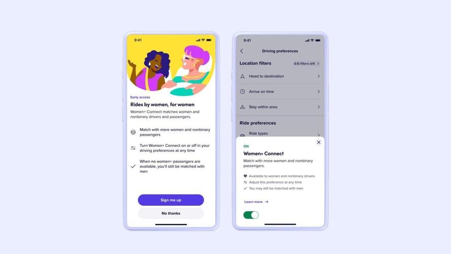 Lyft’s new feature lets women and non-binary riders request their driver’s gender