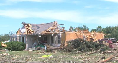 Tornado damage in Williamson County