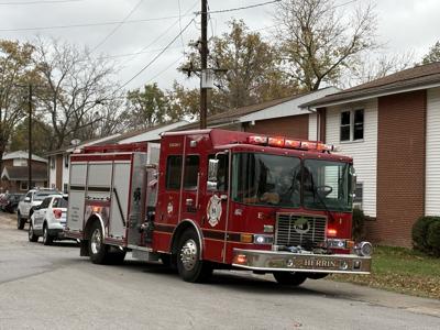 Apartment fire in Herrin