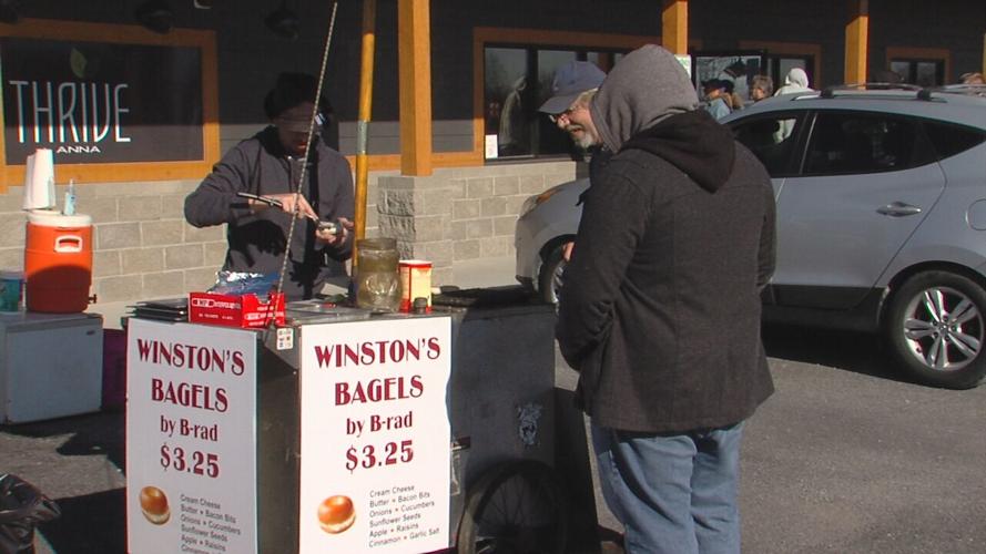 winston’s bagels cart
