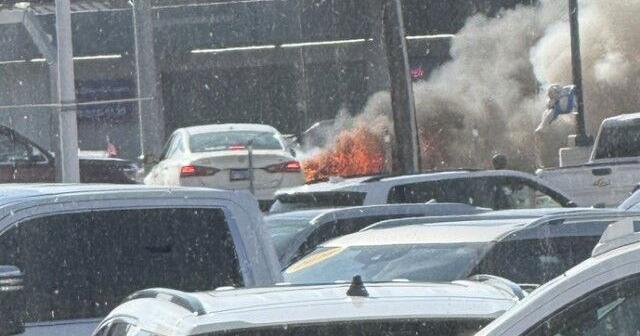 Lanes along U.S. 41 in Henderson closed due to vehicle fire