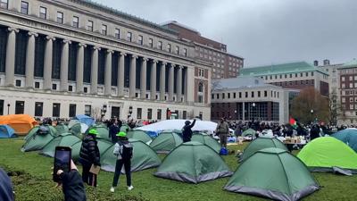 Over 100 people arrested as NYPD breaks up pro-Palestinian protest at Columbia University, law enforcement source says