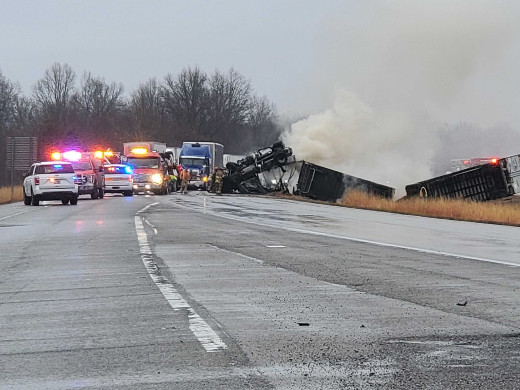 Fiery Crash on I 57 in Jefferson County Results in Injuries News