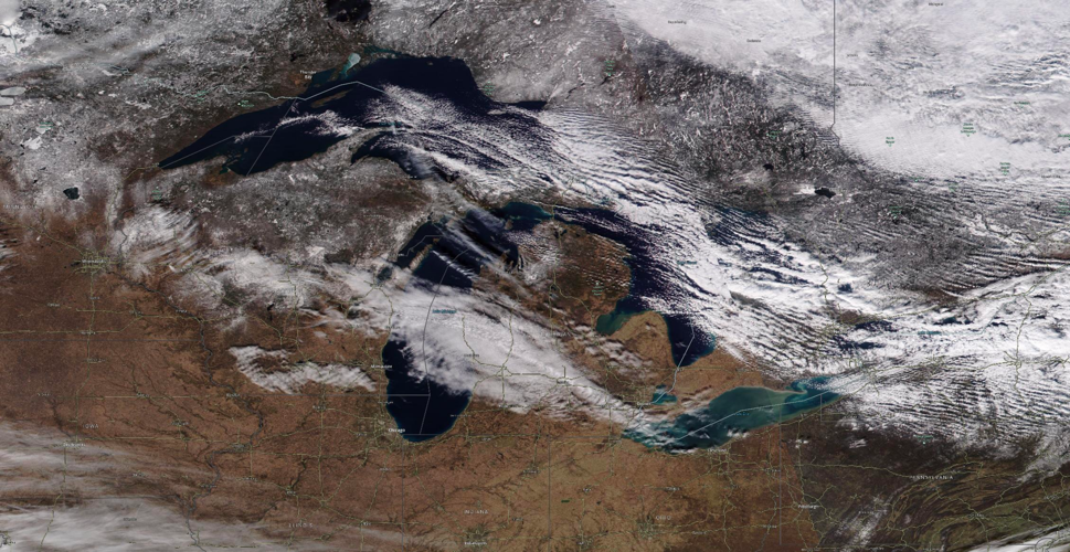 Where is the ice? Great Lakes ice cover is nearly non-existent and reaches 50-year record low