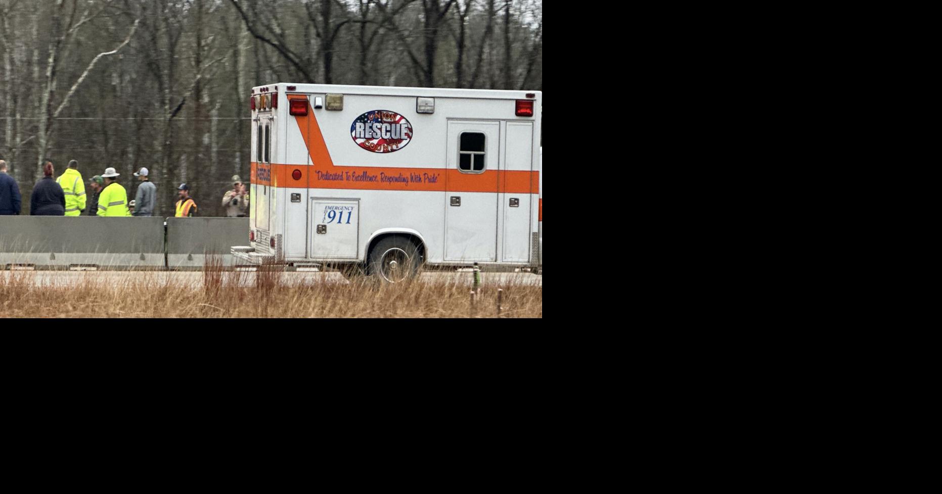 Crash on construction zone slows traffic on I-57 in Union County