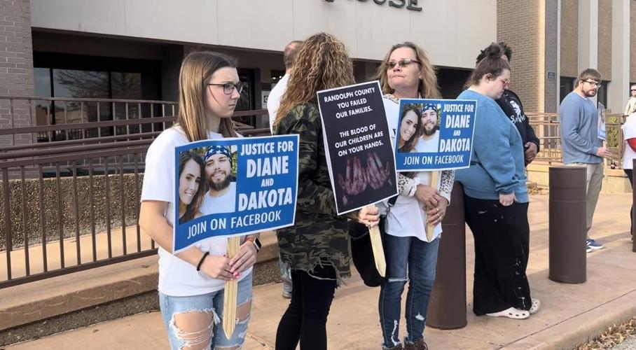 Family, friends protest outside the Randolph County Courthouse in search of justice for their loved ones 1