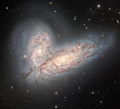 New image of colliding galaxies previews the fate of the Milky Way