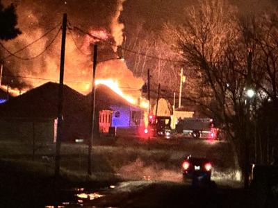 Fire in Johnston City